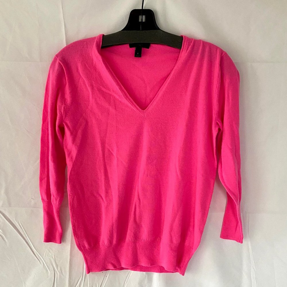 Hot Pink Merino Wool J. Crew Sweater